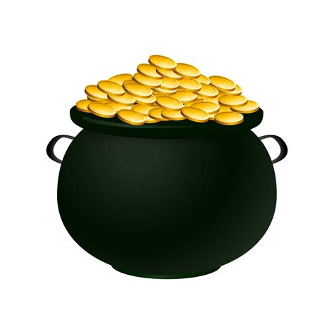 Pot of gold st patricks day clipart. . Pot of gold clipart